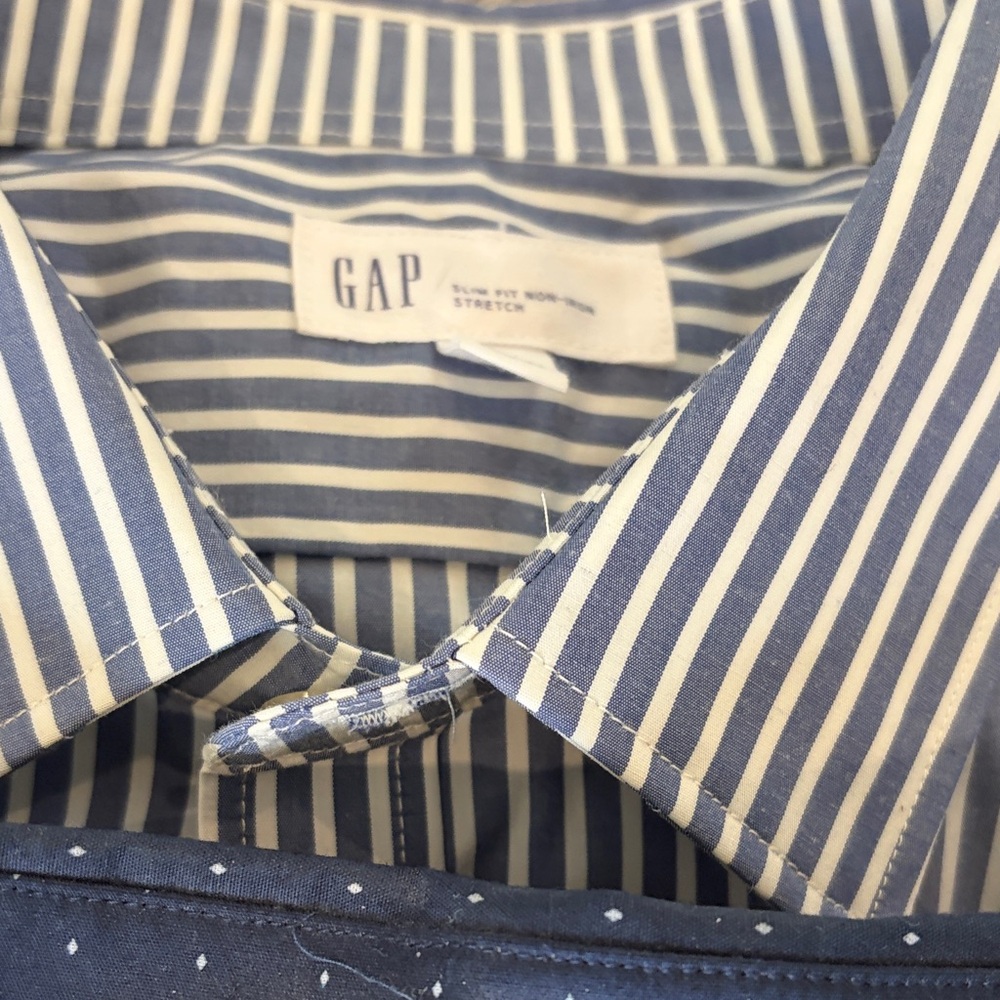 Six Gap Men's Patterned Button-Down Shirts Xl Tal… - image 7